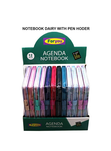 Notebook Diary With Pen Holder 6600