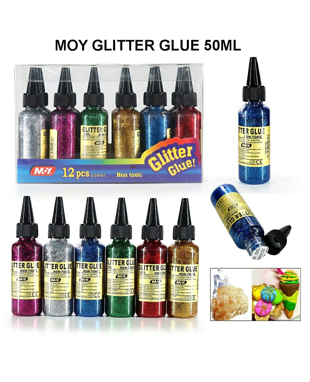 Moy Glitter Glue 50Ml My194-A