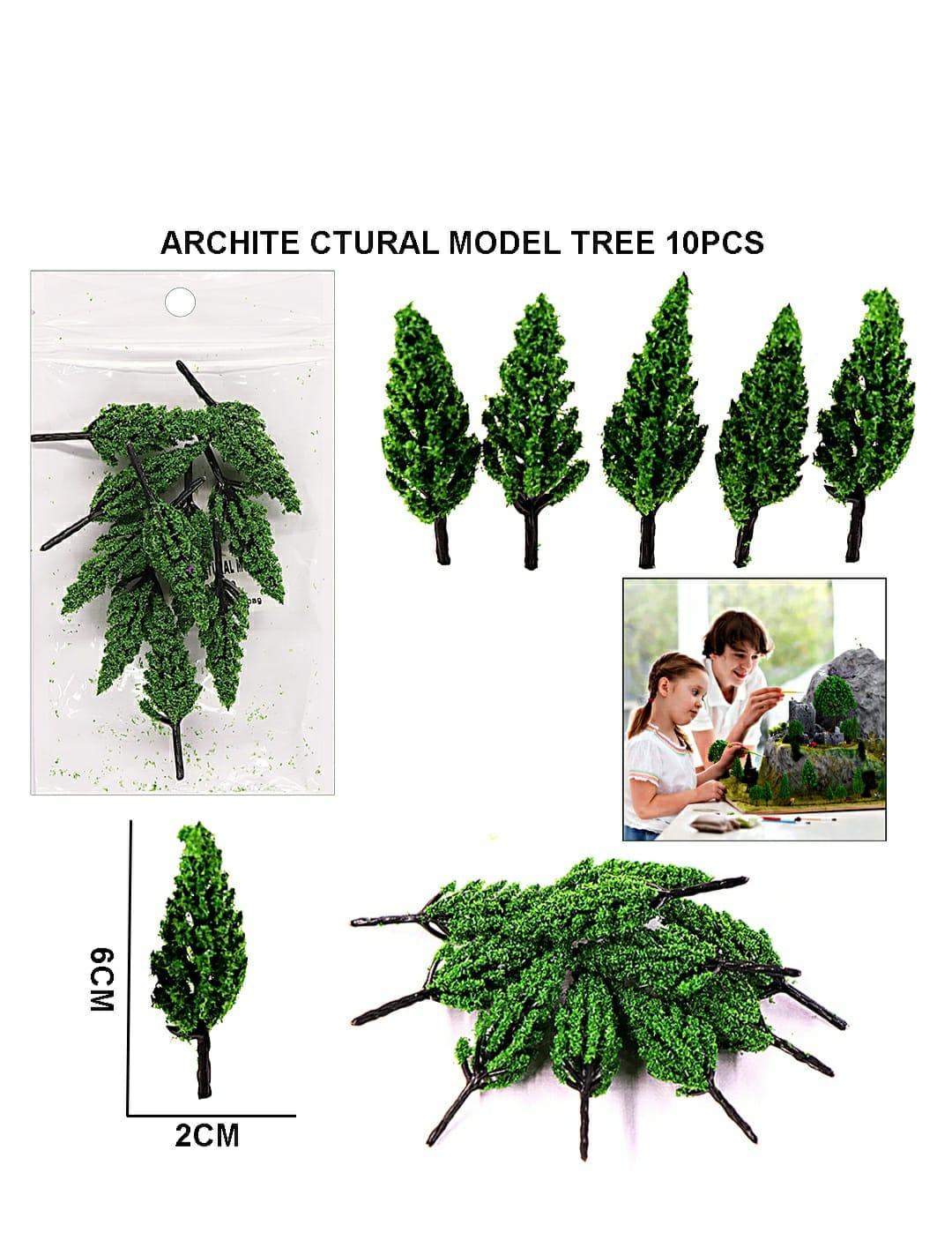 Miniatures Architerctural Models  Tree 10Pcs Ct004-50