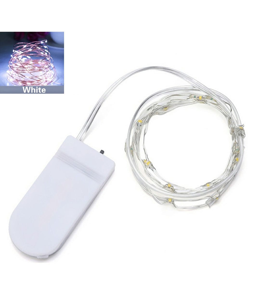 Fairy Light Flate Cell White Raw1437-We