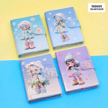 Kawaii girl velcro a7 diary - Pack of 1 diary