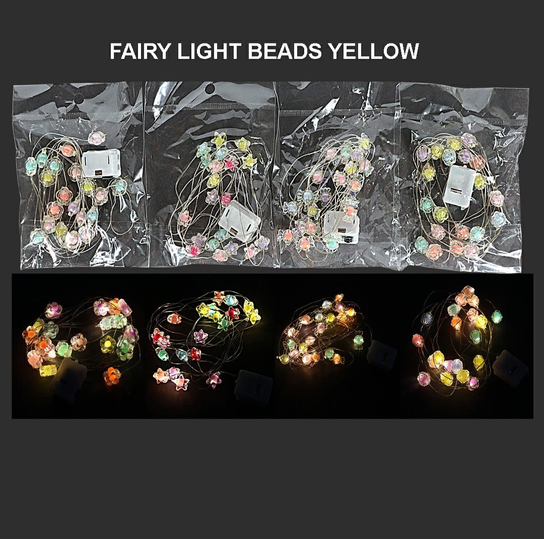 Fairy Light Beads Yellow Raw4249