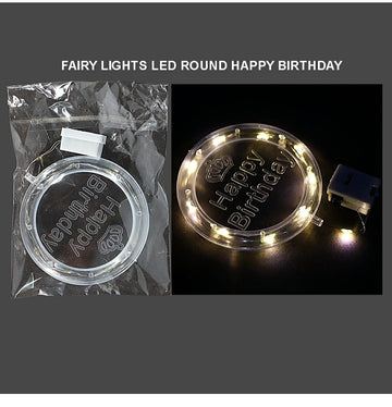 Fairy Lights Led Round Happy Birthday Raw4278