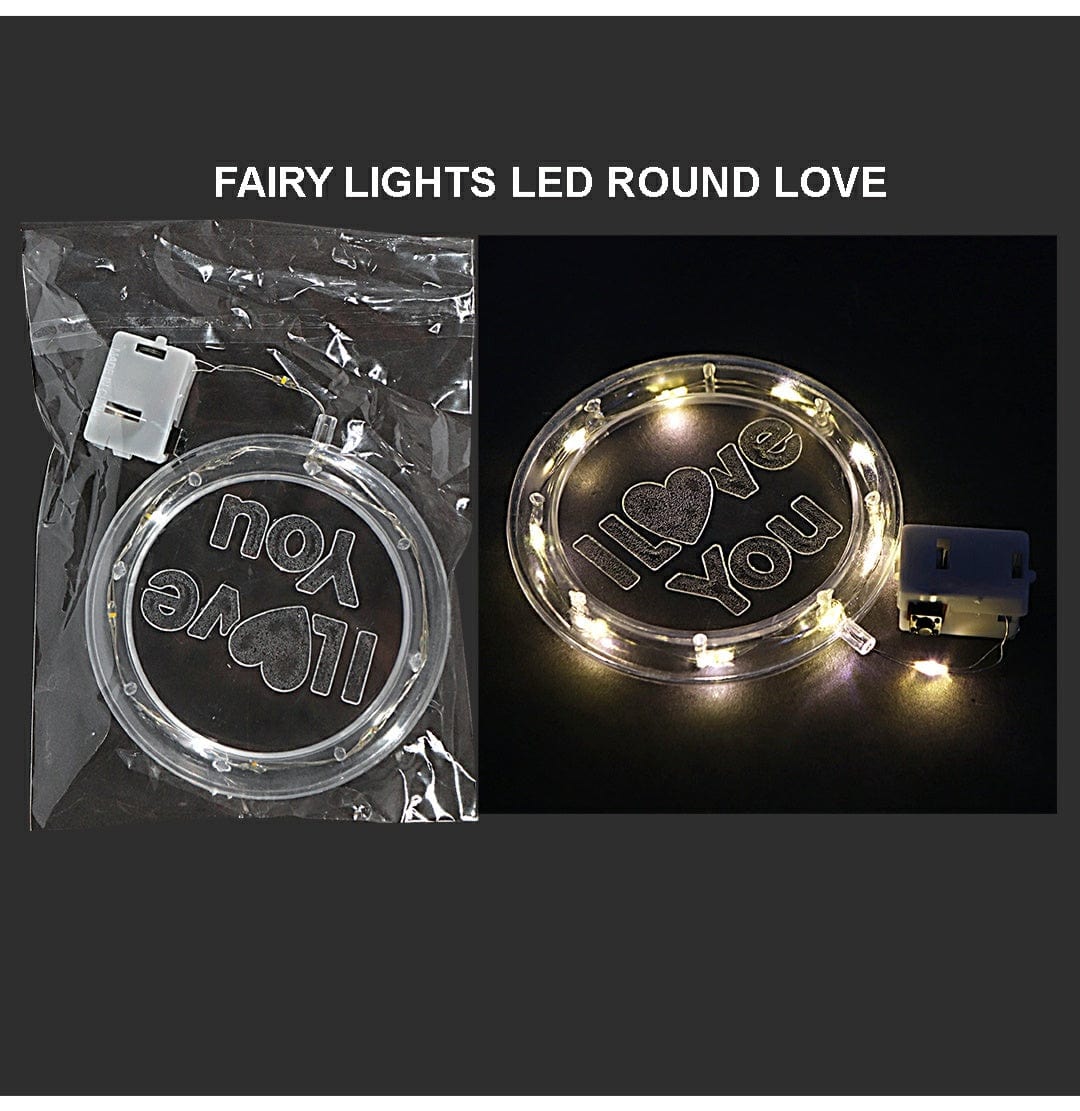 Fairy Lights Led Round Love Raw4279