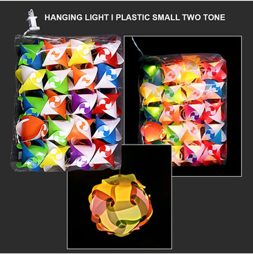 Hanging Light I Plastic Small Two Tone 20Bulb Bkk-I