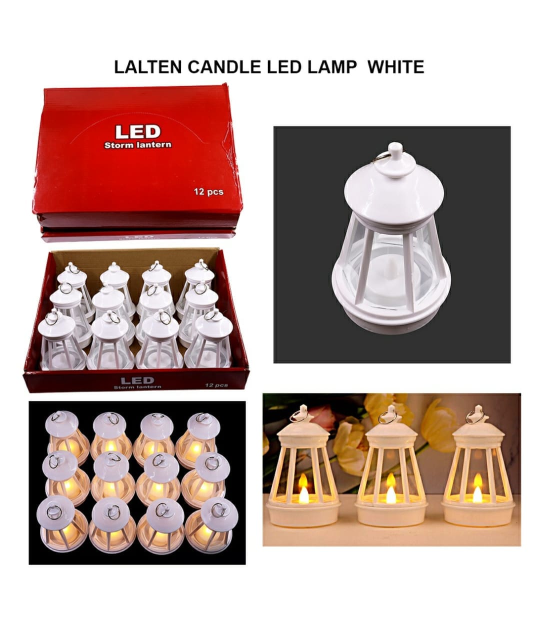 Lalten Candle Led Lamp White Raw4196-1