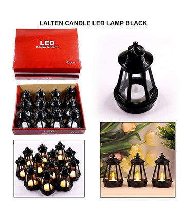 Lalten Candle Led Lamp Black Raw4196