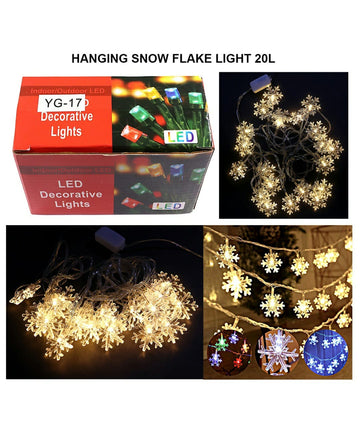 Hanging Snow Flake Light 20L Yg-17