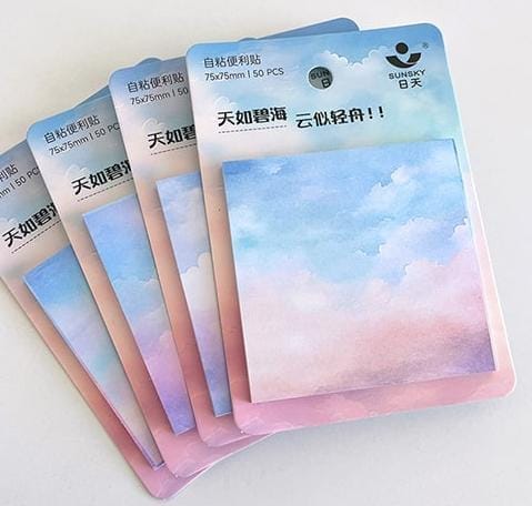 Pastel sky sticky notes 3x3 l Pack of 1 contain 50 sheets