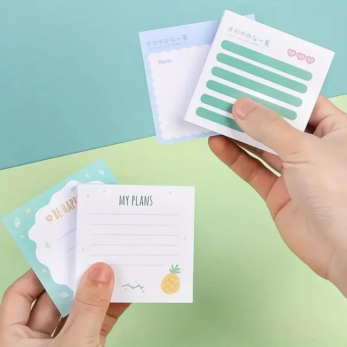 (BUT 1 GET 1 FREE) Cute kawaii sticky notes 3x3 l Pack of 1 contain 50 sheets