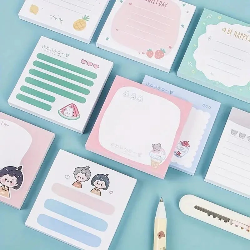 Cute kawaii TO-DO list sticky notes 3x3 l Pack of 1 contain 50 sheets