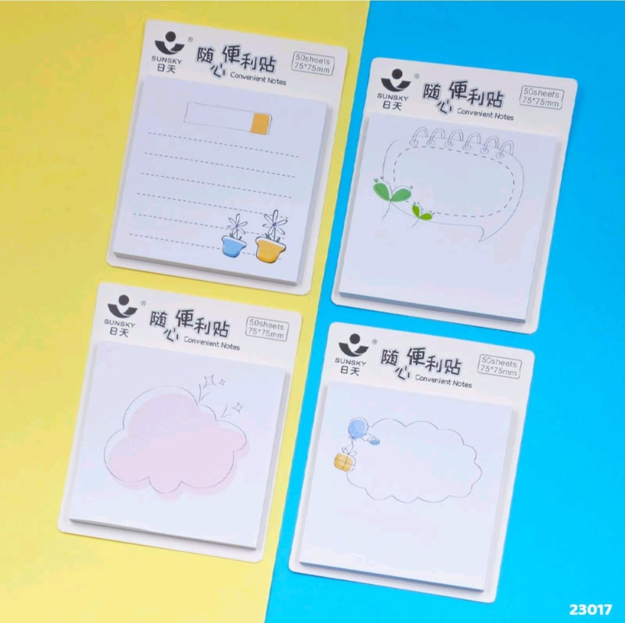 Kawaii TO-DO list sticky notes 3x3 l Pack of 1 contain 50 sheets