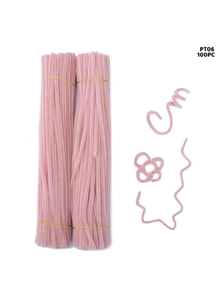 Pipe Cleaner Plain 100Pc Pastel Peach (PT01)