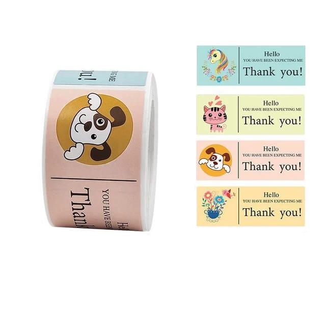 (JUMBO ROLL) Thank you labels for your small business (120 Labels) 3 inch