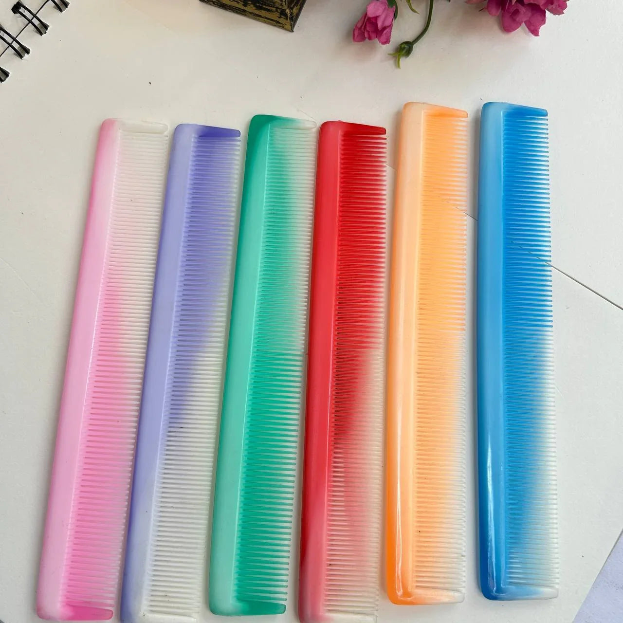 Plastic 7 Inch Patti Comb for Household Use