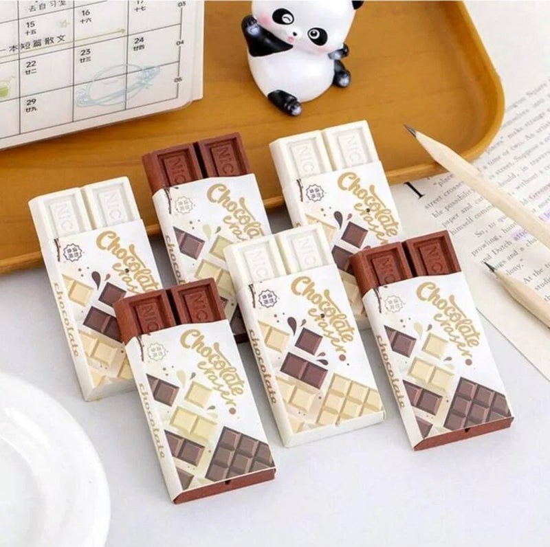 (BUY 1 GET 1 FREE ) Cute mini chocolate eraser- Contain 1 eraser