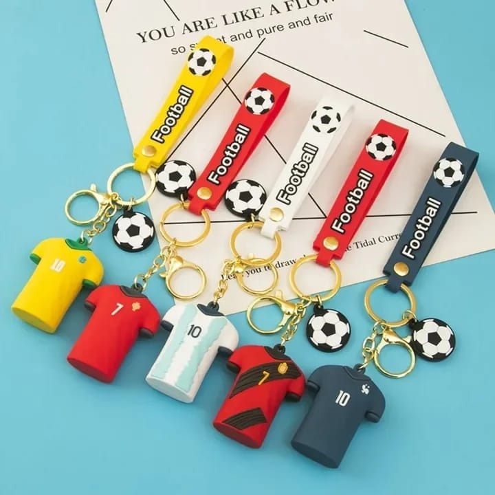 Football shirt Keychain in Silicone Miniature style (Contain 1 Unit)