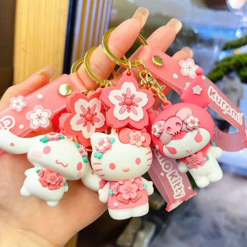 Cute kitty Keychain in Silicone Miniature style (Contain 1 Unit)