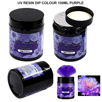 UV resin Dip colour 100ml l PURPLE l Pack of 1 bottle