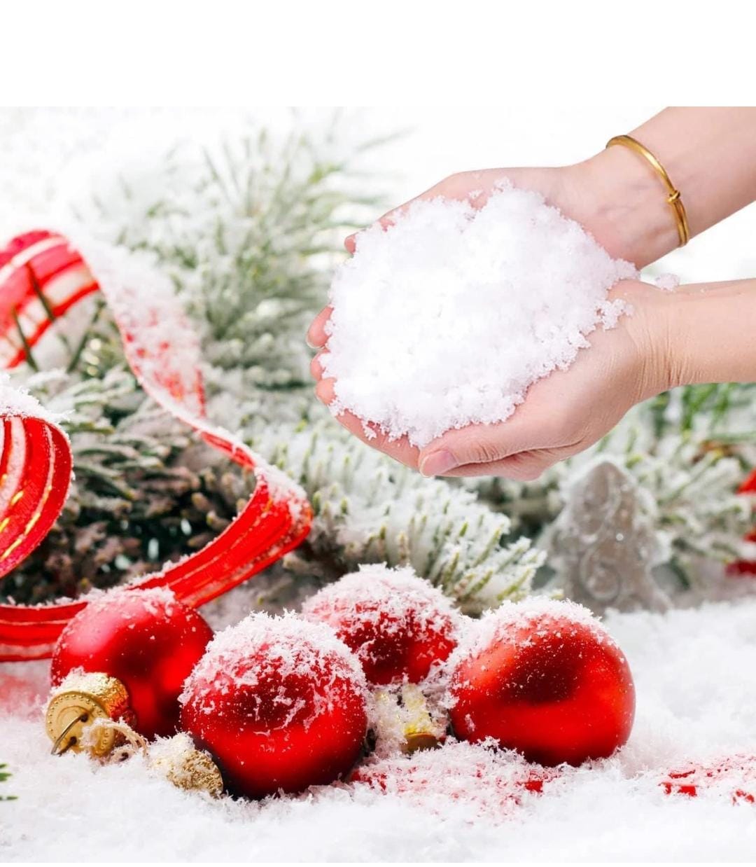 Magic snow powder for christmas decoration l PACK OF 1 CONTAINS 100 G