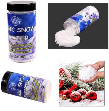 Magic snow powder for christmas decoration l PACK OF 1 CONTAINS 100 G