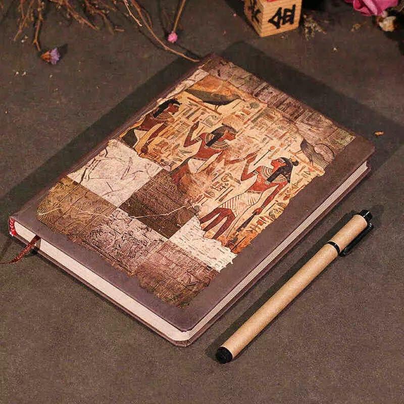 Vintage Ancient Egypt planner undated printed diary hardcover l 220  GSM l Pack of 1 notebook