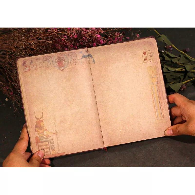 Vintage Ancient Egypt planner undated printed diary hardcover l 220  GSM l Pack of 1 notebook