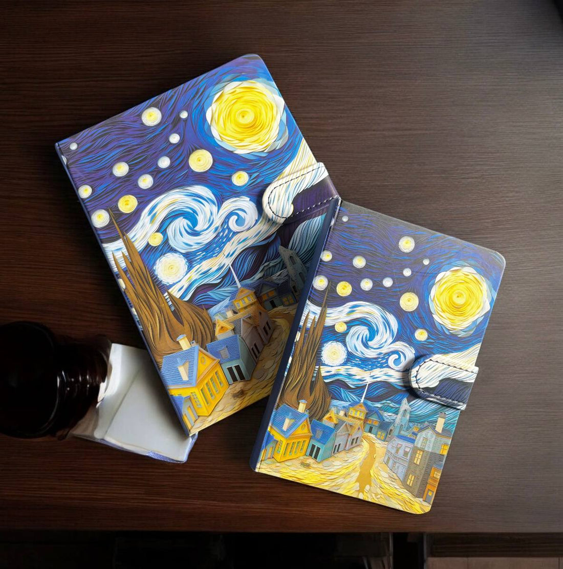 Van Gogh Starry night Journal Diary with magnet lock for 2025