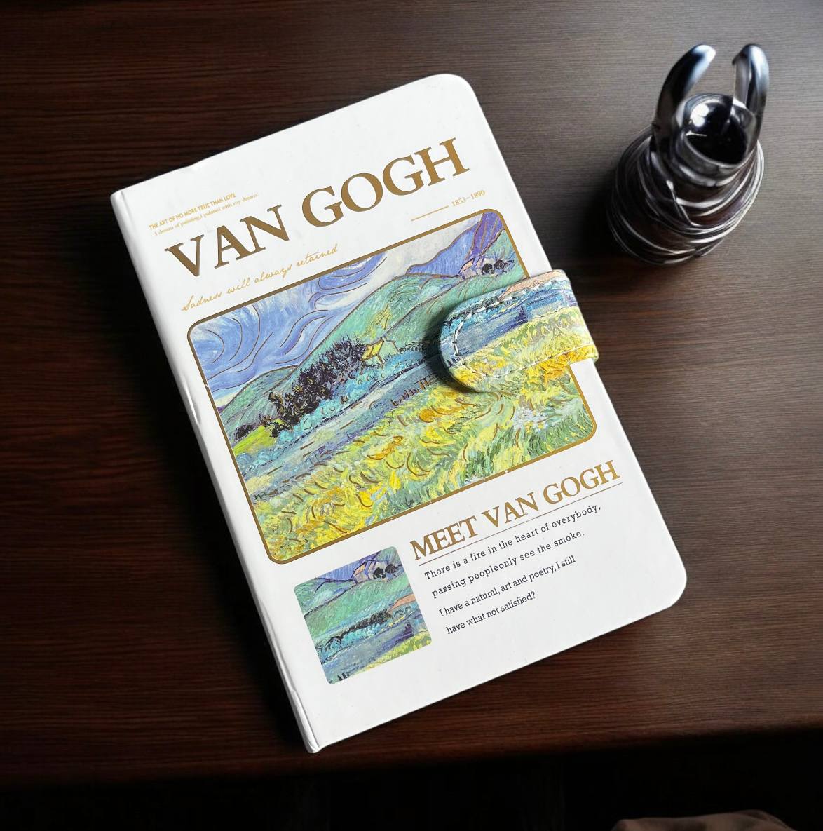 Van Gogh Journal Diary with magnet lock for 2025