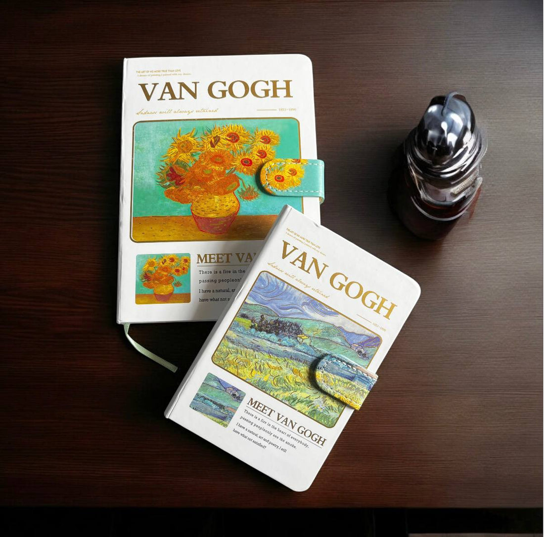 Van Gogh Journal Diary with magnet lock for 2025