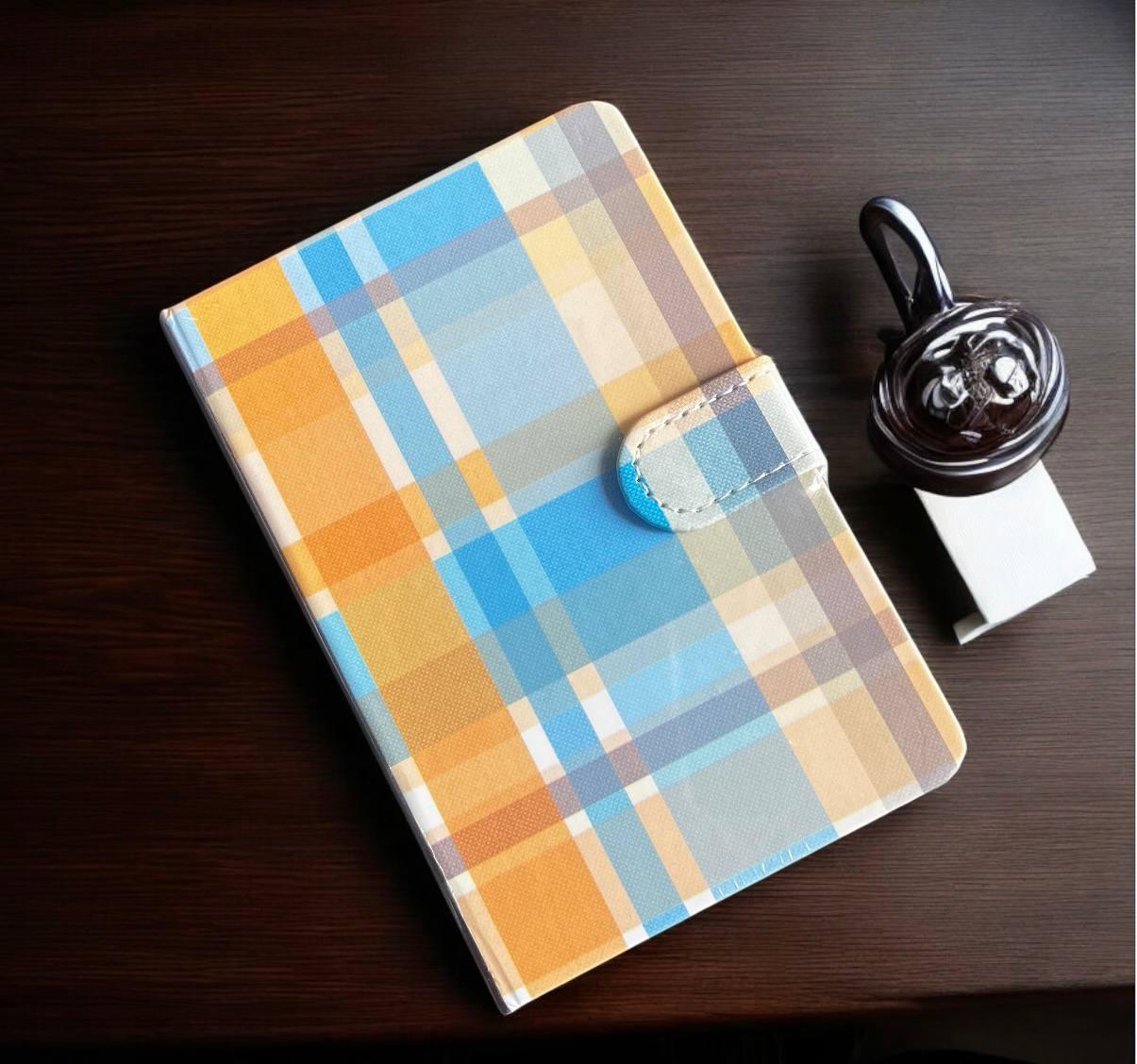 Pastel Grid Journal Diary with magnet lock for 2026