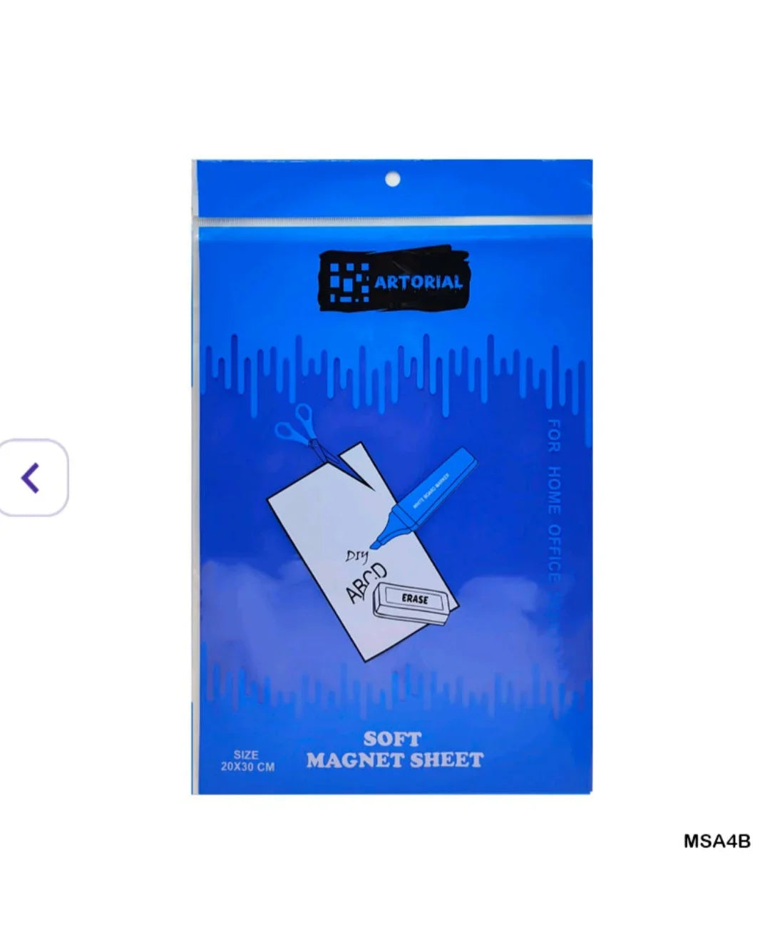 Vibrant Blue A4 Flexible Magnet Sheet for Crafts & Displays