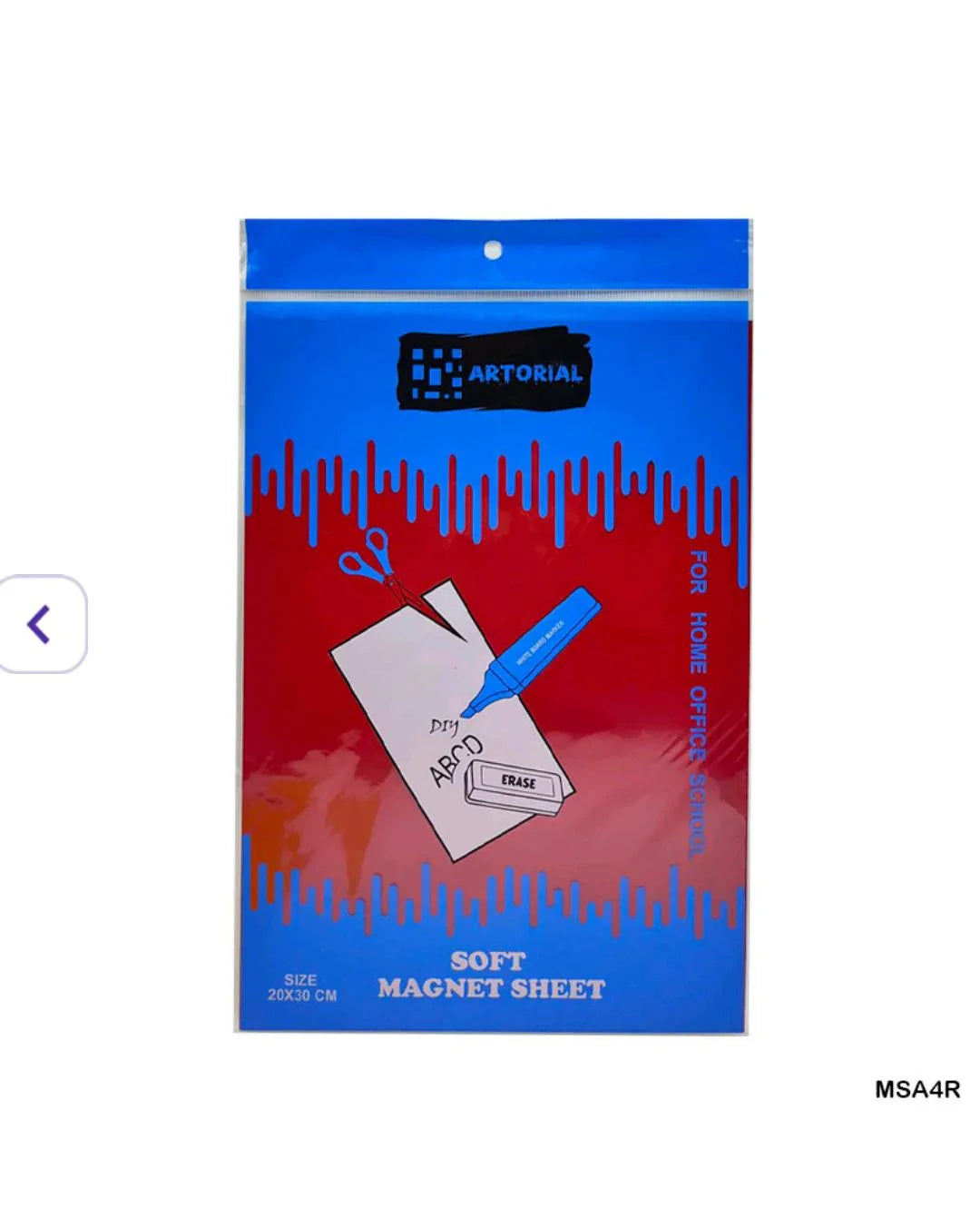 Bold Red A4 Flexible Magnet Sheet for Crafts & Displays