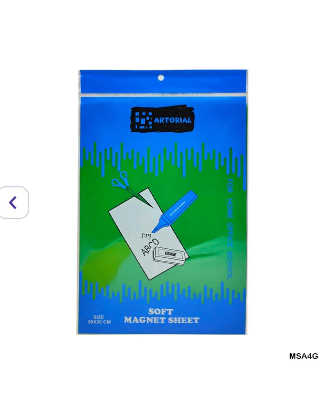 Vibrant Green A4 Magnetic Sheet for Crafts & DIY