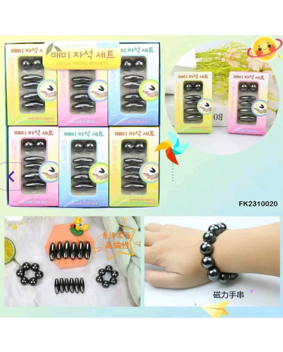 Versatile Magnet Power Kit - 6 Strong Magnetic Pieces for Science & Crafts