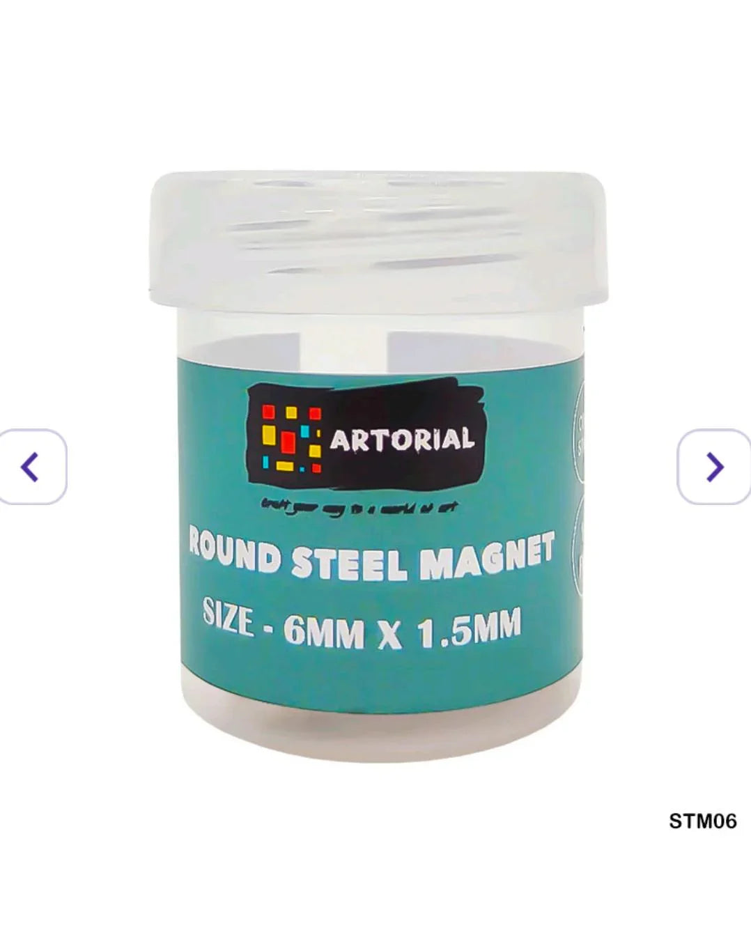 Steel Magnet 6Mmx1.5Mm (Stm06) (100Pc)