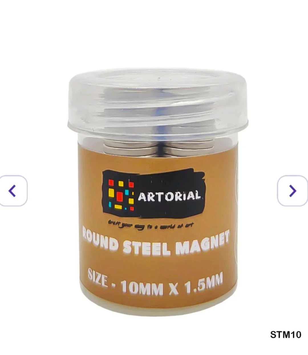 Steel Magnet 10Mmx1.5Mm (Stm10) (100Pc)