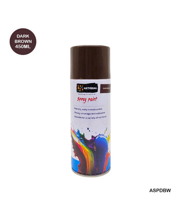 Spray Paint Dark Brown 450Ml Aspdbw