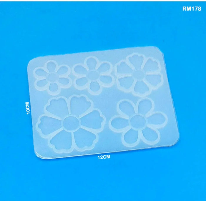 Resin Casting Molds Silicone Mould 6 Flower Rm178