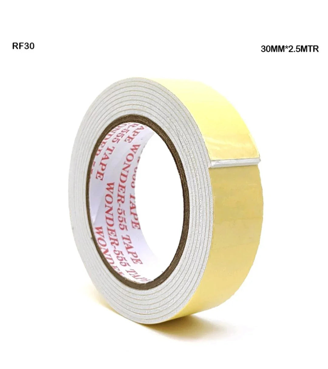 Strong Double Sided Foam Mounting Tape - 30mm x 2.5 Meter