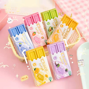 (BUY 1 GET 1 FREE ) Cute mini chocolate eraser- Contain 1 eraser