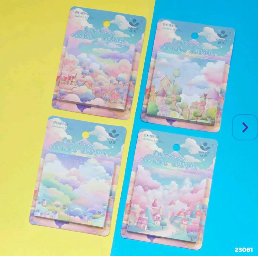 Dreamy castle sticky notes l pack of 1 contains 50 sheets l 3x3