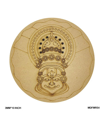 Intricate Crown Mandala MDF Cutout (10 Inch)
