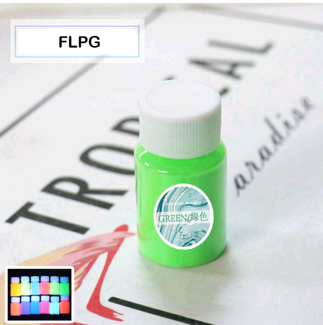 Glow Mica Powder 20Gm Green (Flpg)