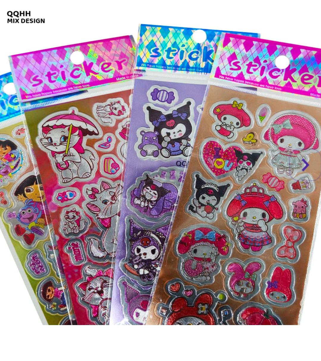 Qqhh Kids Sticker Shiny