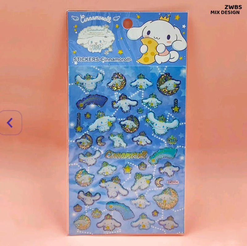 Cute Kawaii Kiki & Lala Stickers - Whimsical Sheet