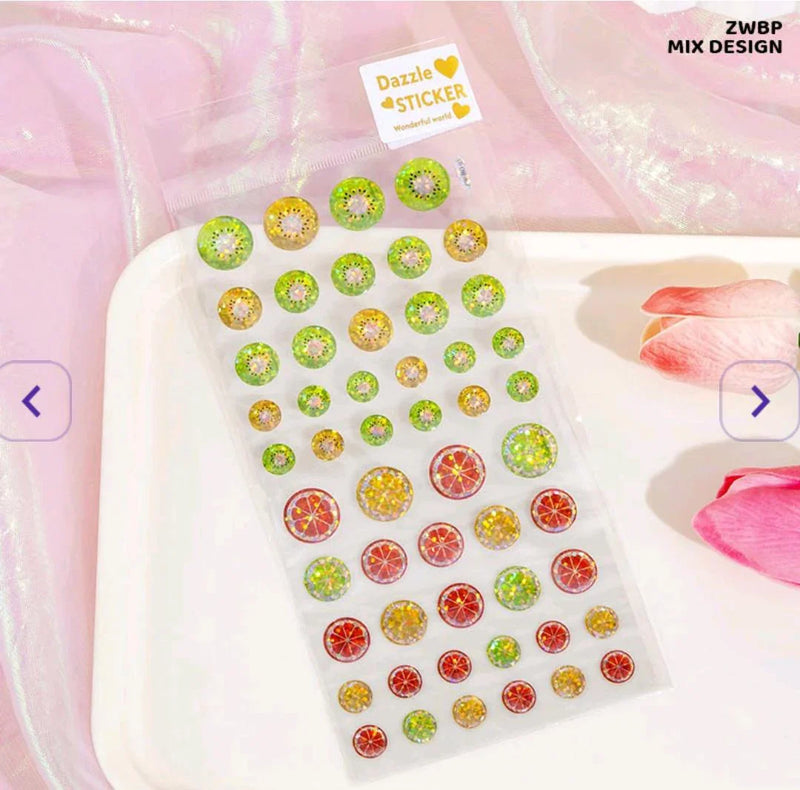 Trendy Dazzle Stickers - Glossy & Eye-Catching Designs