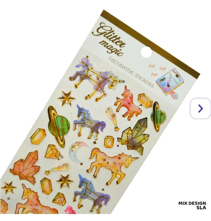 Glitter Magic Sticker pack of 1