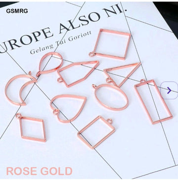 Bezels Mix Shape Set 10Pc Rose Gold (Gsmrg)