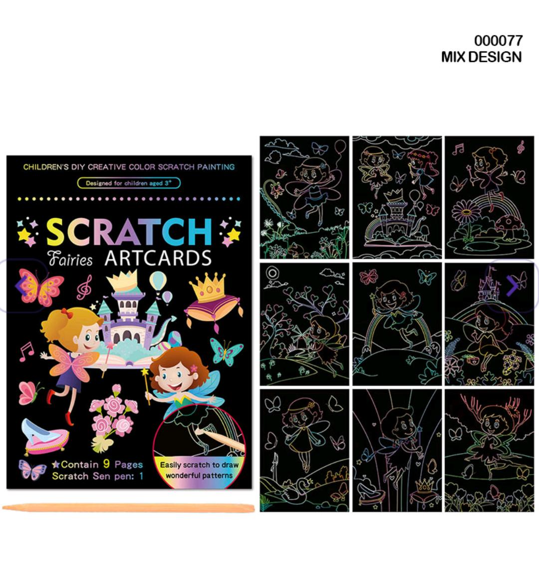 Scratch Sheet A5 9 Sheets Designed (000077)  (Contain 1 Unit)